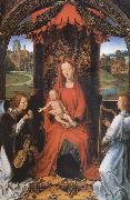Hans Memling The Madonna and the Nino with two angeles Sweden oil painting artist